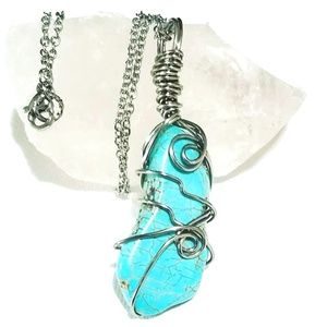 Natural Turquoise stone Necklace